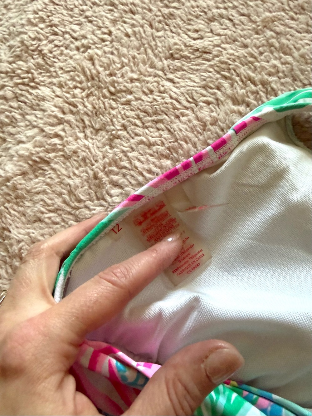 $166 Lilly Pulitzer Sea Turtle soirée bikini set Top size 12, bottom size 10 - Picture 4 of 6